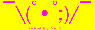 Confused Shrug Color 3