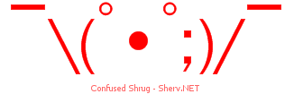 Confused Shrug 44444444