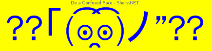 Do a Confused Face Color 1