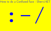 How to do a Confused face Color 1