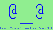 How to Make a Confused face Color 2