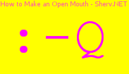 How to Make an Open Mouth Color 3