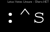 Lotus Notes Unsure Inverted