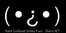 Make Confused Smiley Face Inverted