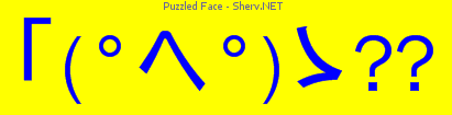 Puzzled Face Color 1