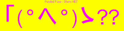 Puzzled Face Color 3