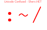 Unicode Confused 44444444