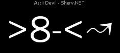 Ascii Devil Inverted
