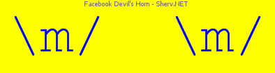 Facebook Devil's Horn Color 1