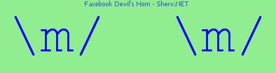 Facebook Devil's Horn Color 2