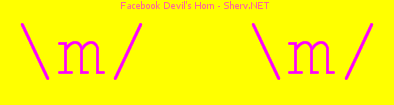 Facebook Devil's Horn Color 3
