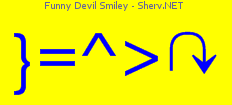 Funny Devil Smiley Color 1
