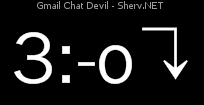Gmail Chat Devil Inverted