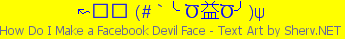 How Do I Make a Facebook Devil Face Color 1