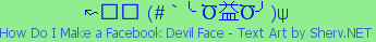 How Do I Make a Facebook Devil Face Color 2