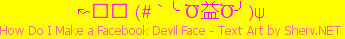 How Do I Make a Facebook Devil Face Color 3