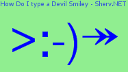 How Do I type a Devil Smiley Color 2