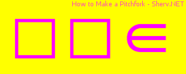 How to Make a Pitchfork Color 3