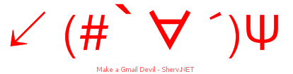 Make a Gmail Devil 44444444