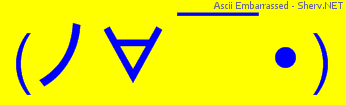 Ascii Embarrassed Color 1