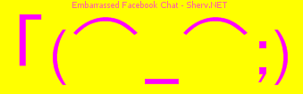 Embarrassed Facebook Chat Color 3