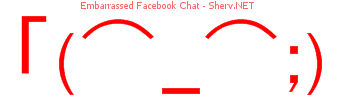 Embarrassed Facebook Chat 44444444