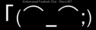 Embarrassed Facebook Chat Inverted
