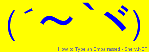 How to Type an Embarrassed Color 1