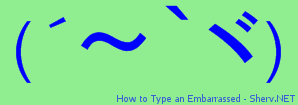 How to Type an Embarrassed Color 2