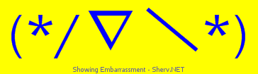 Showing Embarrassment Color 1