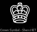 Crown Symbol Inverted