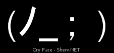 Cry Face Inverted