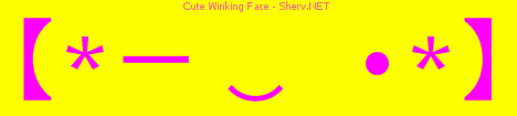 Cute Winking Face Color 3