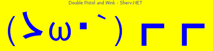 Double Pistol and Wink Color 1