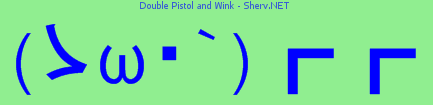 Double Pistol and Wink Color 2