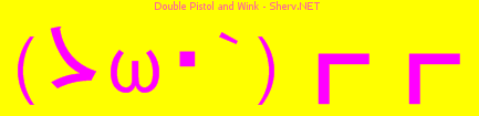 Double Pistol and Wink Color 3