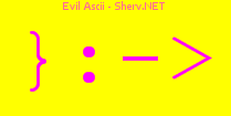 Evil Ascii Color 3