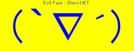 Evil Face Color 1