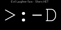 Evil Laughter face Inverted