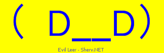 Evil Leer Color 1