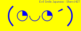 Evil Smile Japanese Color 1