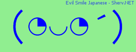Evil Smile Japanese Color 2
