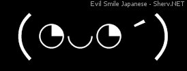 Evil Smile Japanese Inverted