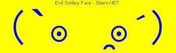 Evil Smiley Face Color 1