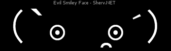 Evil Smiley Face Inverted