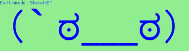 Evil Unicode Color 2