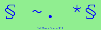 Girl Wink Color 2