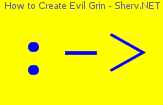 How to Create Evil Grin Color 1