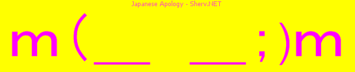 Japanese Apology Color 3