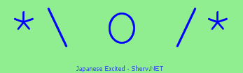 Japanese Excited Color 2